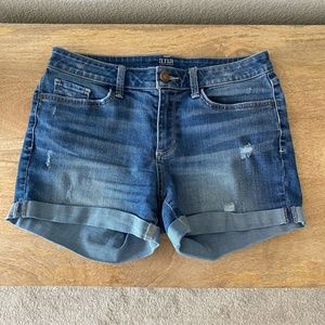 Distressed Jean Shorts